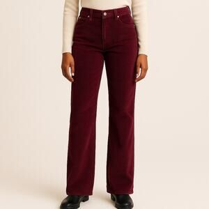 Vintage Jordache Corduroy Pants Cranberry High Rise Bootcut 32L